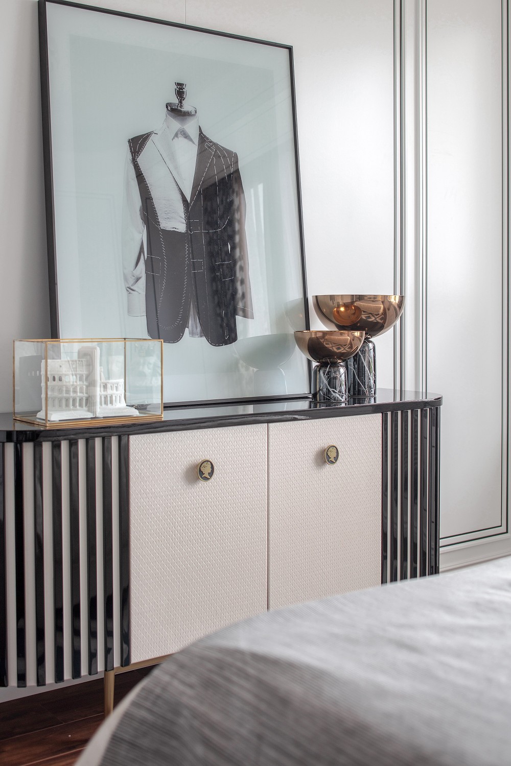 法式复古风格室内家装案例效果图-边柜 法式复古风格室内家装案例效果图-边柜