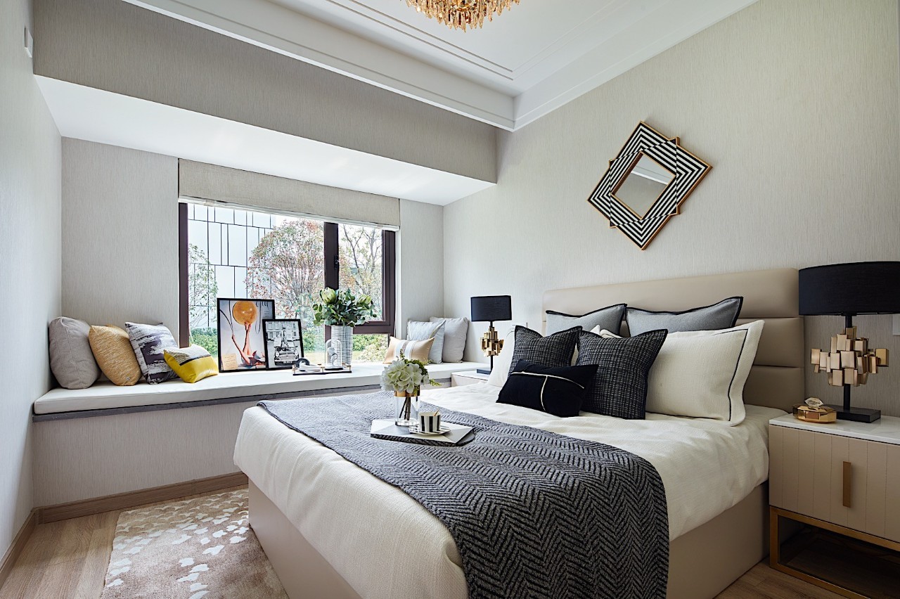 荣和千千树三居123平米现代前卫风格室内装修案例-客卧 荣和千千树三居123平米现代前卫风格室内装修案例-客卧