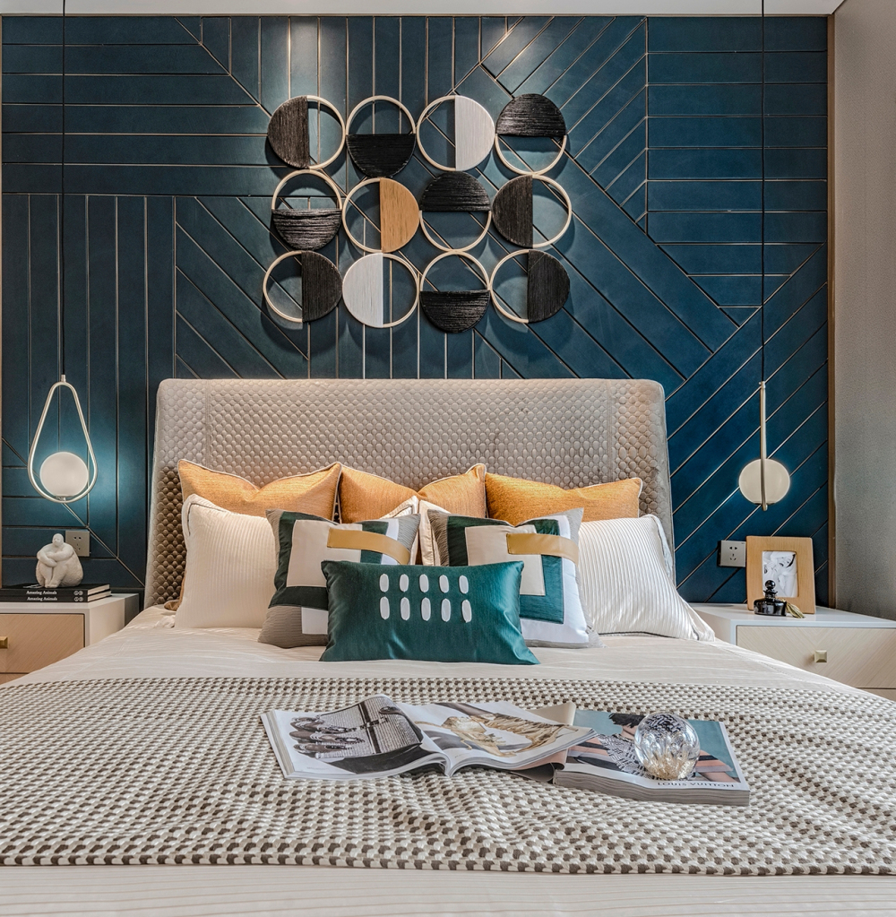 简约轻奢风格室内设计家装案例-主卧 简约轻奢风格室内设计家装案例-主卧