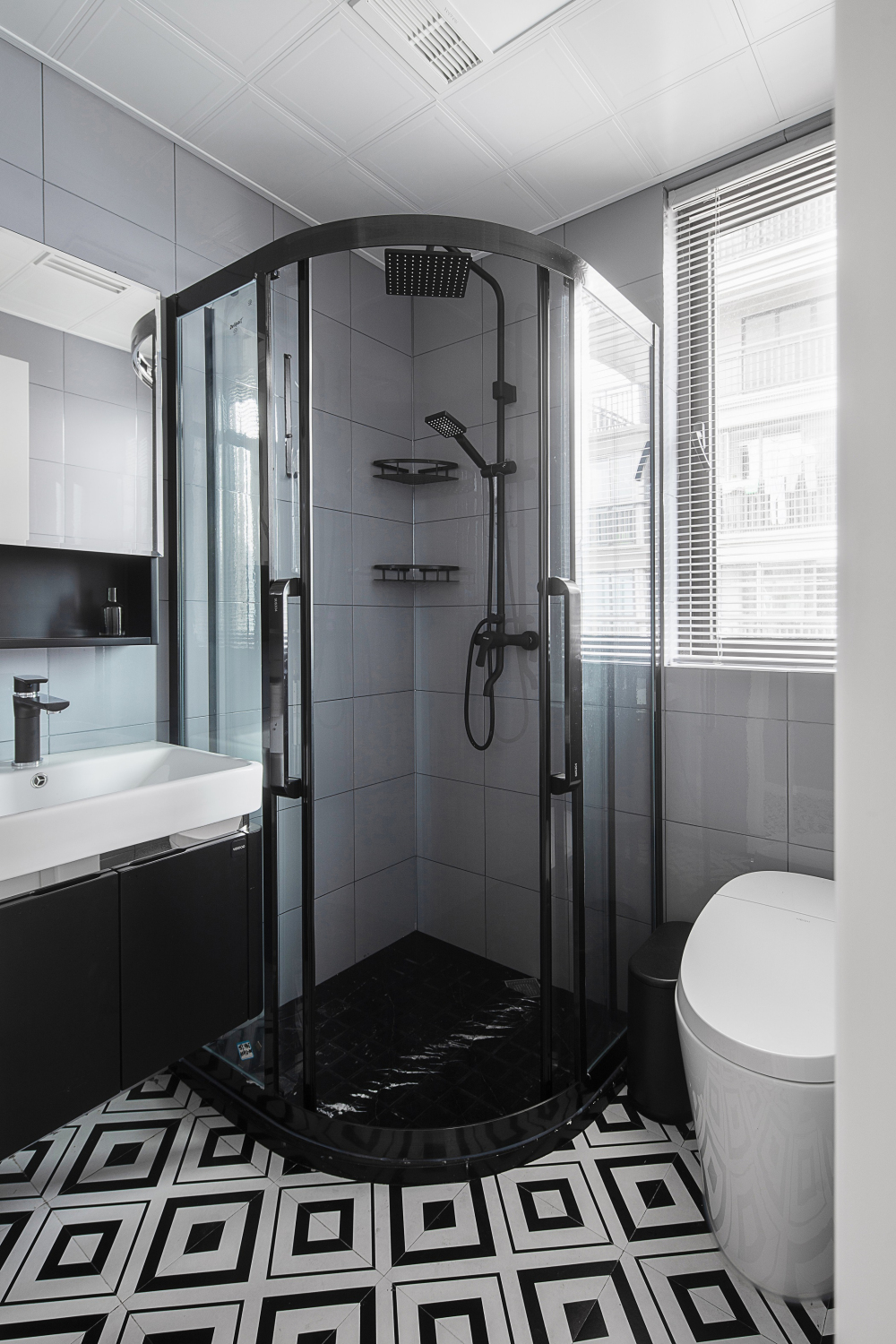 北欧莫兰迪风格室内设计家装案例-卫生间 北欧莫兰迪风格室内设计家装案例-卫生间