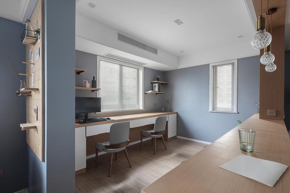 北欧莫兰迪风格室内设计家装案例-书房 北欧莫兰迪风格室内设计家装案例-书房