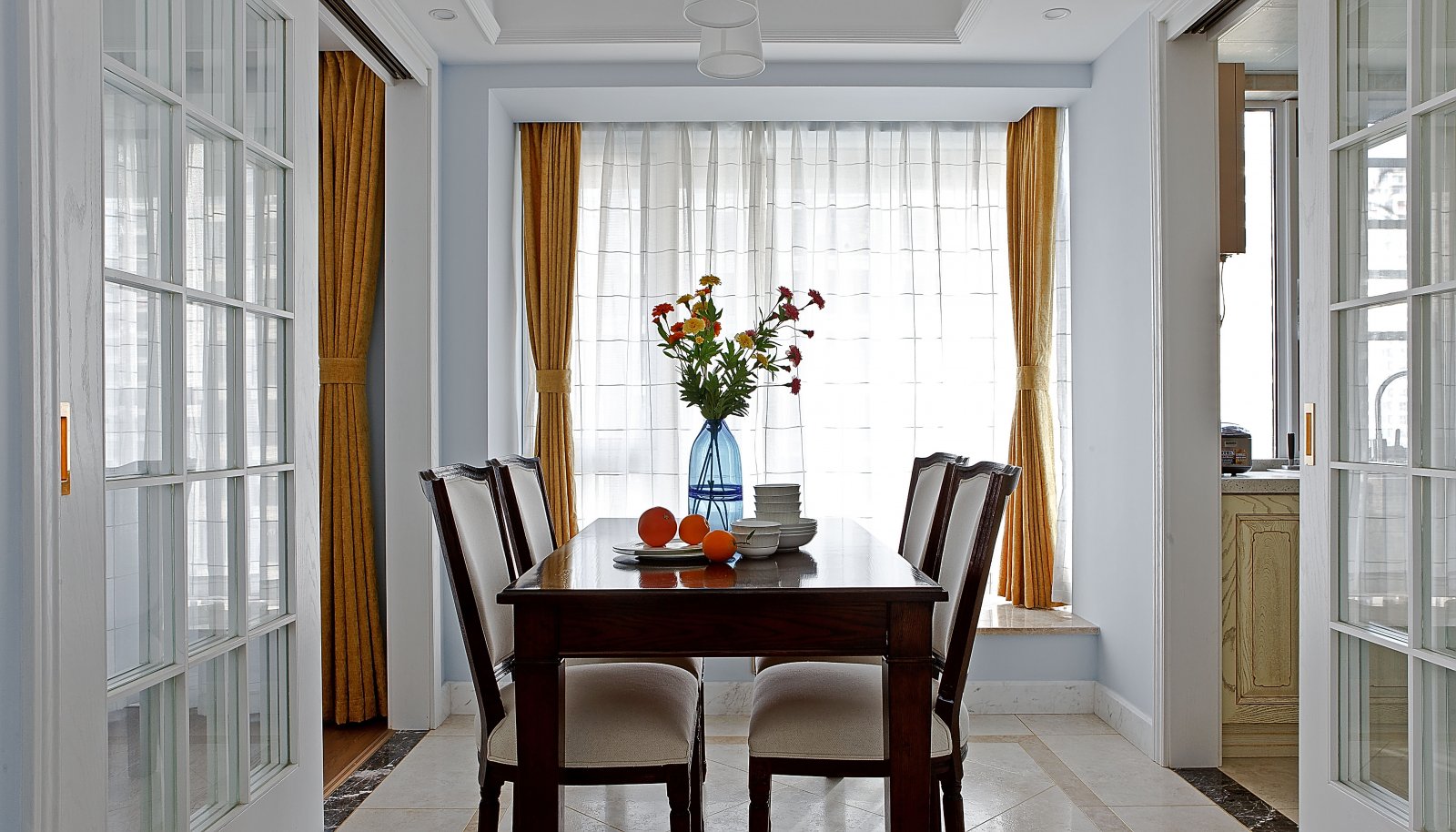 装修案例简约美式风格室内装修效果图-餐厅 装修案例简约美式风格室内装修效果图-餐厅