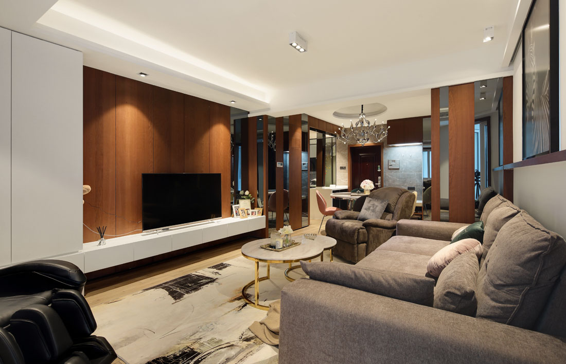 装修案例轻奢风格室内装修效果图-客厅 装修案例轻奢风格室内装修效果图-客厅