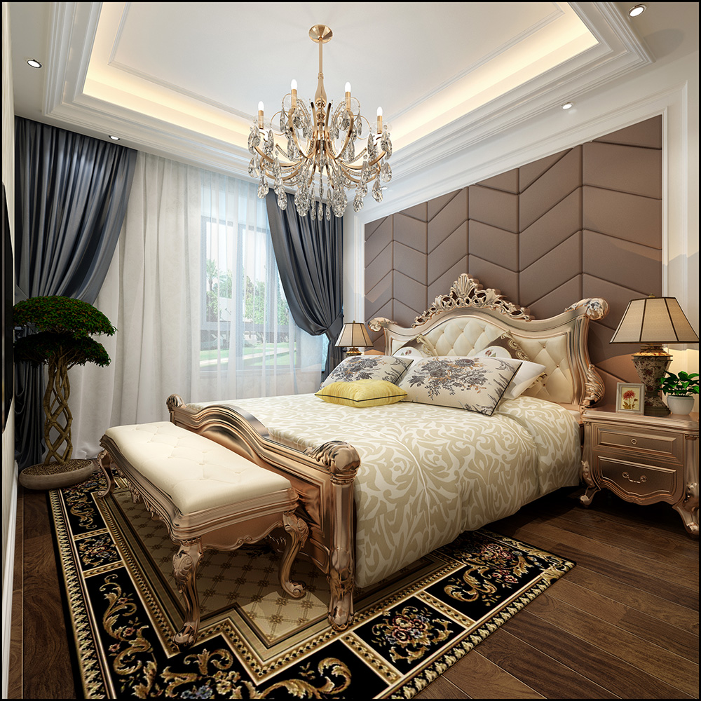 装修公司欧式古典风格室内装修效果图-卧室 装修公司欧式古典风格室内装修效果图-卧室