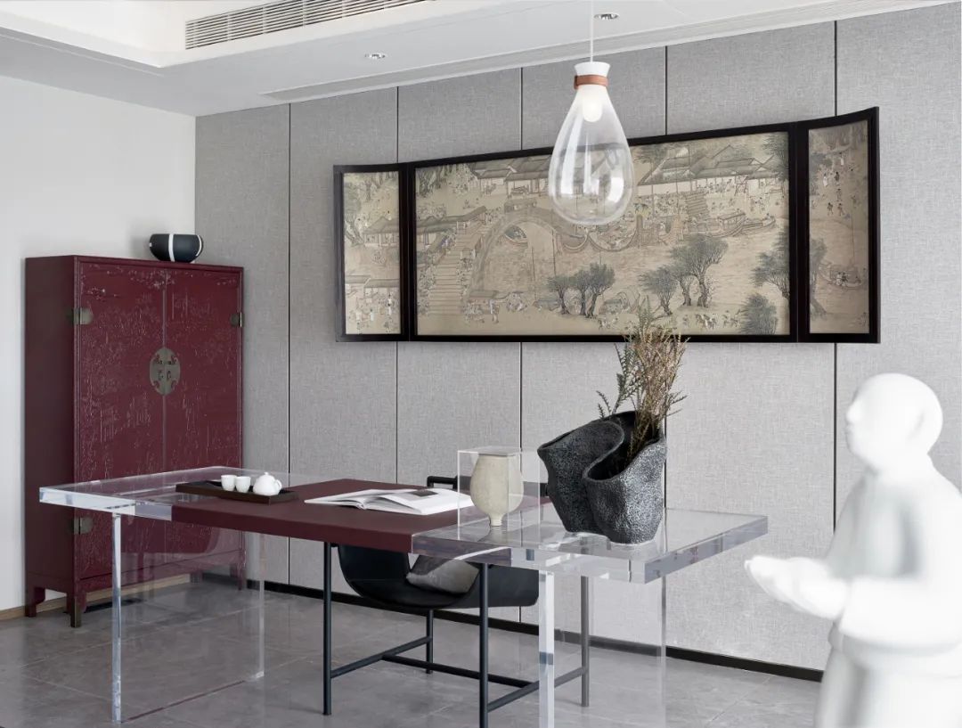 新中式风格室内设计家装案例-书桌 新中式风格室内设计家装案例-书桌