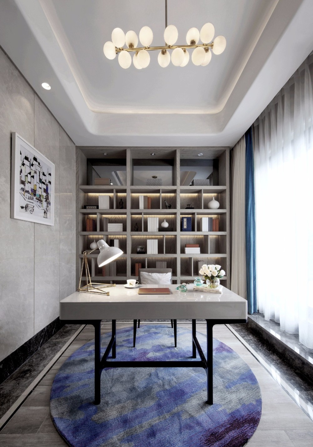 现代简约风格室内设计家装案例-书房 现代简约风格室内设计家装案例-书房