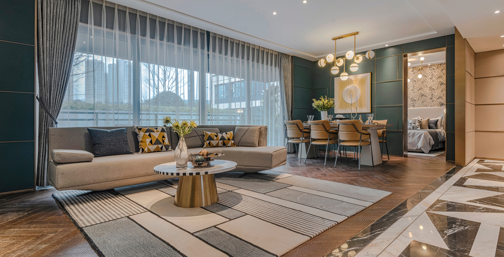 简约轻奢风格室内设计家装案例-客厅 简约轻奢风格室内设计家装案例-客厅