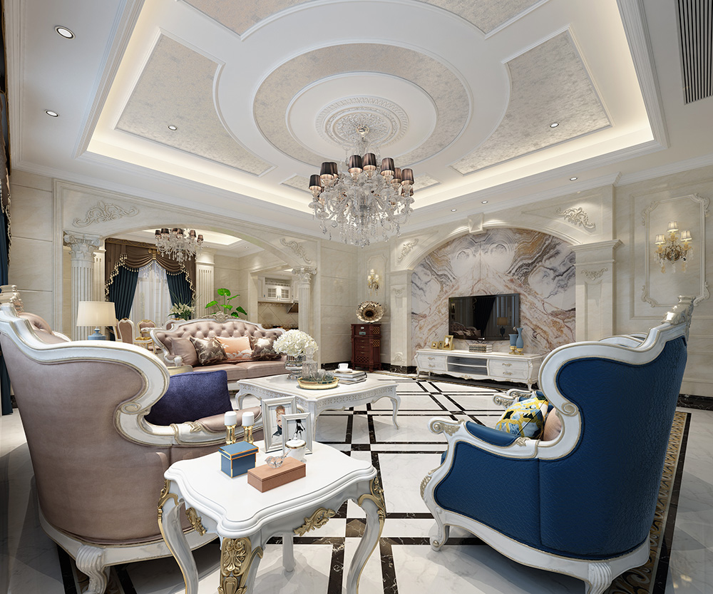 装修公司欧式奢华风格室内装修效果图-客厅 装修公司欧式奢华风格室内装修效果图-客厅